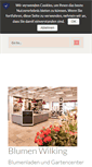 Mobile Screenshot of blumen-wilking.de